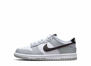 Nike GS Dunk Low SE Lottery "Grey Fog/Light Crimson" 25cm DQ0380-001