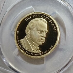 1円スタート！ 準最高鑑定 PCGS PR69DCAM 2012-S グロバー・クリーブランド大統領 1ドル硬貨 アンティークコイン モダンコイン