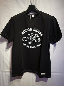 新品 DELUXE ROUGH RIDERS TEE Tシャツ デラックス 15AD2353 BEDWIN べドウィン TEE BLACK Lサイズ