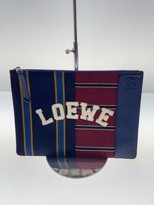 LOEWE◆バッグ/レザー/NVY/総柄