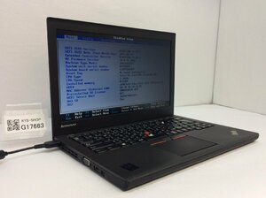 ジャンク/ LENOVO 20CLA1U2JP ThinkPad X250 Intel Core i3-5010U メモリ8.19GB HDD500.1GB 【G17663】