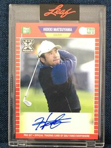 希少!!! トレーディングカード Topps【松山英樹 MATSUYAMA HIDEKI 「2021 LEAF PRO SET」 直筆サイン】