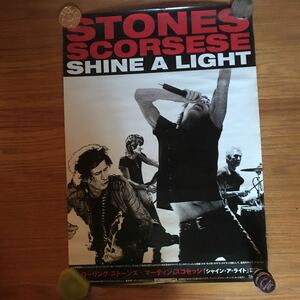ローリングストーンズ the rolling stones SHINE A LIGHT シャイン・ア・ライト　広告ポスター