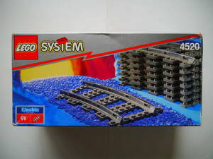 【新品・未開封】レゴ[LEGO] 9V汽車セット #4520 曲線レール(半円)/Curved Rails for 9v Trains 1991年(Vol.4) オールドレゴ *現品限り
