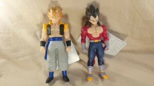 タグ付き ドラゴンボール フィギュア ゴジータ スーパーサイヤ人4ベジータ ドラゴンヒーローシリーズ ソフビ 2体セット ①