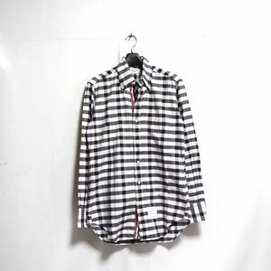 逸品【thom browne トムブラウン】トリコロール チェックシャツ/BDシャツ/シャツ 長袖シャツ