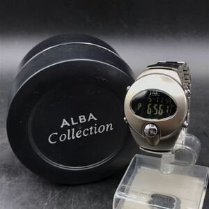 M581 電池交換済み SEIKO ALBA × JAL セイコー アルバ ジャル SPOON スプーン W620-4340 デジタル 腕時計 クオーツ 稼働品
