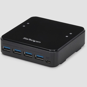 送料無料★StarTech.com 4x4対応 USB 3.0 周辺機器共有スイッチ(切替器) 4台 コンピュータ 4口