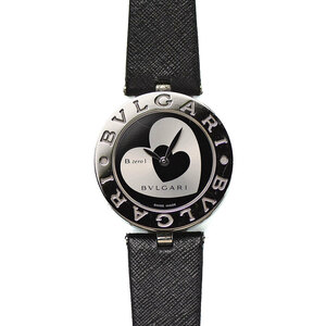 BVLGARI ブルガリ B-zero1 ビーゼロワン 30MM クォーツ BZ30S ハートデザイン レディース 女性用 婦人用 腕時計 研磨仕上げ済み 中古