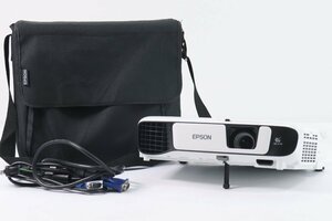【通電確認済】EPSON エプソン EB-X41 ビジネスプロジェクター LCD PROJECTOR MODEL H843D リモコン 純正バッグ付 3380-HA