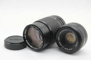 【返品保証】 リコー Ricoh XR RIKENON 50mm F2 L 135mm F2.8 レンズ2本セット レンズ s9633