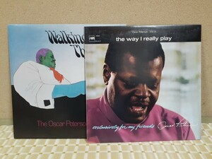 【二枚セット】オスカー・ピーターソン　Oscar Peterson　the way I really play＆WALKING THE LINE　LPレコード　説明書付き