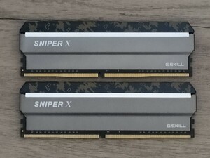 G.SKILL SNIPER X DDR4-3600 8GB×2枚 計16GB 【デスクトップ用メモリ】