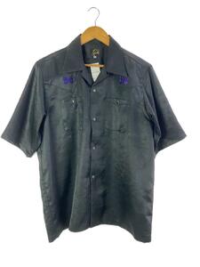 Needles◆23SS/ S/S Cowboy One-Up Shirt/半袖シャツ/M/ポリエステル/BLK/MR254//