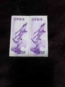 切手趣味週間「月に雁」8００円切手未使用　2枚セット