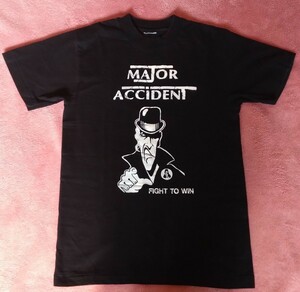Major Accident メジャーアクシデント Tシャツ 黒 タグなし サイズ不明 未着用品 UK 80s HARDCORE PUNK ハードコアパンク THE ADICTS