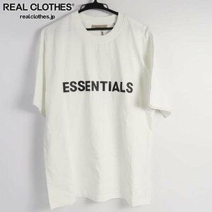 ☆FEAR OF GOD/フィアオブゴッド ESSENTIALS/エッセンシャルズ ラバーロゴ半袖Tシャツ/M /LPL