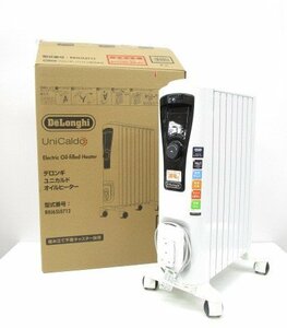 [即日発送]★通電OK★DeLonghi デロンギ ユニカルド オイルヒーター RHJ65L0712 ピュアホワイト×ブラック 暖房器具 8~10畳用 371