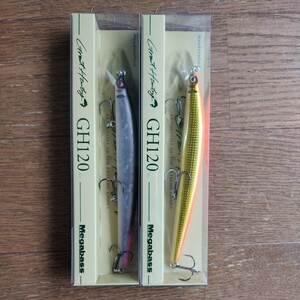 メガバス 2本セット Megabass 新商品 グレートハンティング GH120 DD HAKONE ORANGE 2 ＆ FROZEN BLACK PT