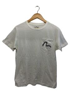 EVISU◆Tシャツ/M/コットン/WHT/無地