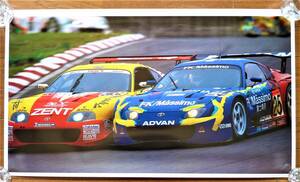 ポスター 2001年JGTC #25対＃37 アドバントヨタスープラ/ゼントトムス 未使用