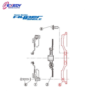 EXEDY エクセディ FH03 ハイパーシングル ZH02SD (5) フライホイール RX-8