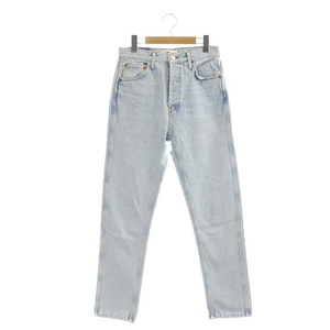 リダン RE DONE 50s cigarette pant デニムパンツ ジーンズ ボタンフライ コットン 26 M 青 ブルー /YQ ■OS レディース