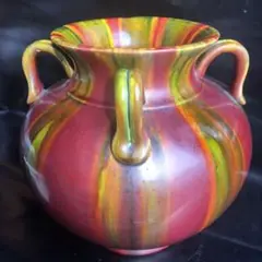 人間国宝級◆蔵から凄い美しい釉薬の壺が出てきた、壷、花瓶、古美術品、