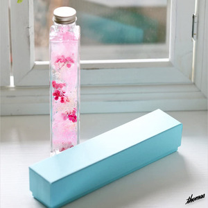 ◆優雅な雰囲気に◆ ピンク ハーバリウム LEDコースター 桜 エレガント 大人可愛い インテリア プレゼント プリザーブドフラワー 贈り物