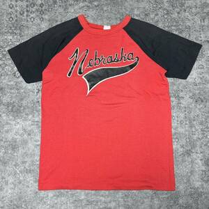 USA製 70s 80s Nebraska Tシャツ 半袖 ブラック レッド 70年代 80年代 ヴィンテージ ビンテージ vintage