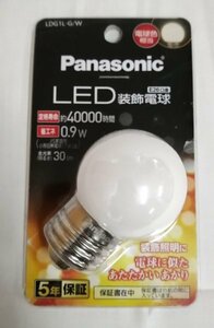 Ea1 00691 パナソニック LED装飾電球 E26口金 電球色相当 LDG1L-G/W 電球に似たあたたかいあかり 寝室やダイニングに