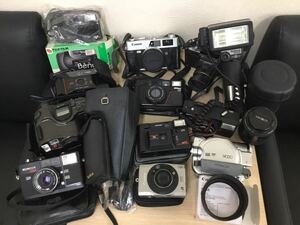 【8087他】カメラ大量まとめ　セット売り　カメラ　ストロボ　　カバーカメラ レンズ フィルムカメラ デジカメ Canon PENTAX Nikon 