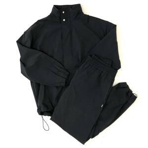 OVY Cordura Nylon Stretch Anorak Hoodie + Easy Pants セットアップ Mサイズ ブラック 黒 上下 ナイロン ストレッチ アノラック メンズ