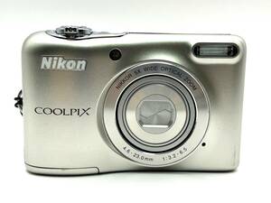 1578　【美品】　Nikon　ニコン　COOLPIX L32　コンパクトカメラ　4.6-23.0mm　1:3.2-6.5　シルバー　動作確認済み