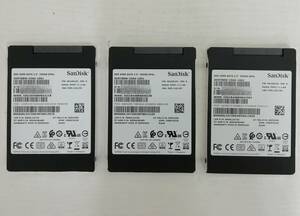 【3枚セット】SanDisk SD9TB8W X600 2.5インチ SSD SATA 256GB 中古品 ゆうパケット発送 代引き・日時指定不可 即日発送【H24050919】