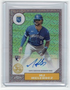 ☆MJ MELENDEZ 2022 Topps Update Series ROSE GOLD CHROME AUTO ROOKIE /25 royals☆