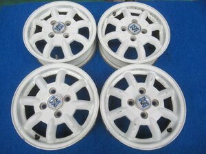 ミニライト 13インチ アルミホイール 13X4J +45 PCD100 4H 4穴 中古