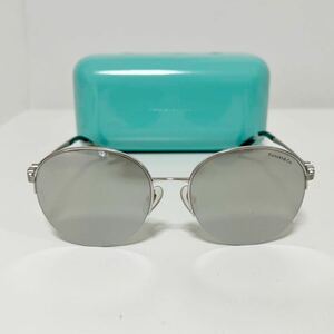 TIFFANY＆Co ティファニー サングラス TF3053 シルバー 中古