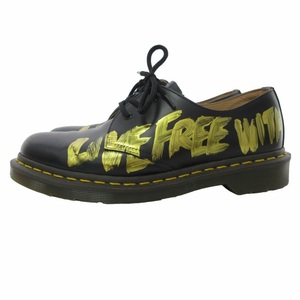 ドクターマーチン DR.MARTENS×コム デ ギャルソン コム デ ギャルソン コムコム 希少 ドレスシューズ 革靴 3ホール ペイント UK6 約25.0