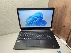 13.3型 ノートパソコン 東芝 dynabook R73/D i5-6200U,i5-6300U 8GBメモリ SSD256GB win11 中古動作品 YX0223