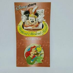 ♪ ディズニーストア ジャパン ピンバッジ Magical Musical Moments Part of Your World アリエル フランダー 2002年 新品 スピナー ピン