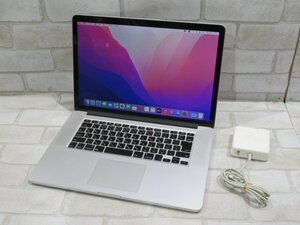 Ω 新DCN1 1784m Apple MacBook Pro ( Retina, 15-inch, Mid 2015 ) / A1398 / 2.2GHz クアッドコア i7 / 16GB / SSD:512GB