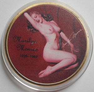 マリリン・モンロー コレクションコイン 記念メダル 金貨 金メダル 赤 カラー版 24金P 1oz 1オンス ハリウッド アメリカ