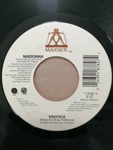 【米オリジナル7”】Madonna Erotica マドンナ　エロティカ