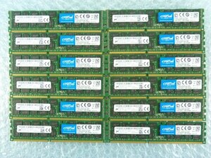 1PSF // 16GB 12枚セット計192GB DDR3-1866 PC3-14900R Registered RIDMM MT36JSF2G72PZ-1G9P1KG CT16G3ERSDD4186D //Supermicro 815-6取外