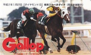 ●Gallop スルーオダイナ 岡部幸雄騎手 ダイヤモンドSテレカ