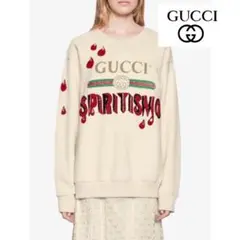 【超人気！入手困難】GUCCI　総柄　SPIRITISMO　トレーナー　Lサイズ