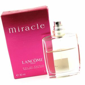 ランコム 香水 ミラク miracle オードパルファム EDP 残半量以上 フレグランス キャップ無し CO レディース 30mlサイズ LANCOME