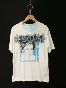 オフホワイト OFF-WHITE 18SS Tribute Princess Diana Tee 刺? 半袖 Tシャツ【L