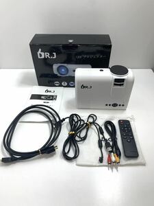 「中古」　DR.J LED プロジェクター　ミニプロジェクター　L8 2400ルーメン　標準的なカメラ三脚に対応　●